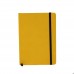 ტყავის ბლოკნოტი (2021) - ყვითელი, ფაქტურული